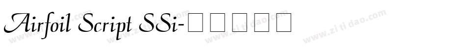 Airfoil Script SSi字体转换